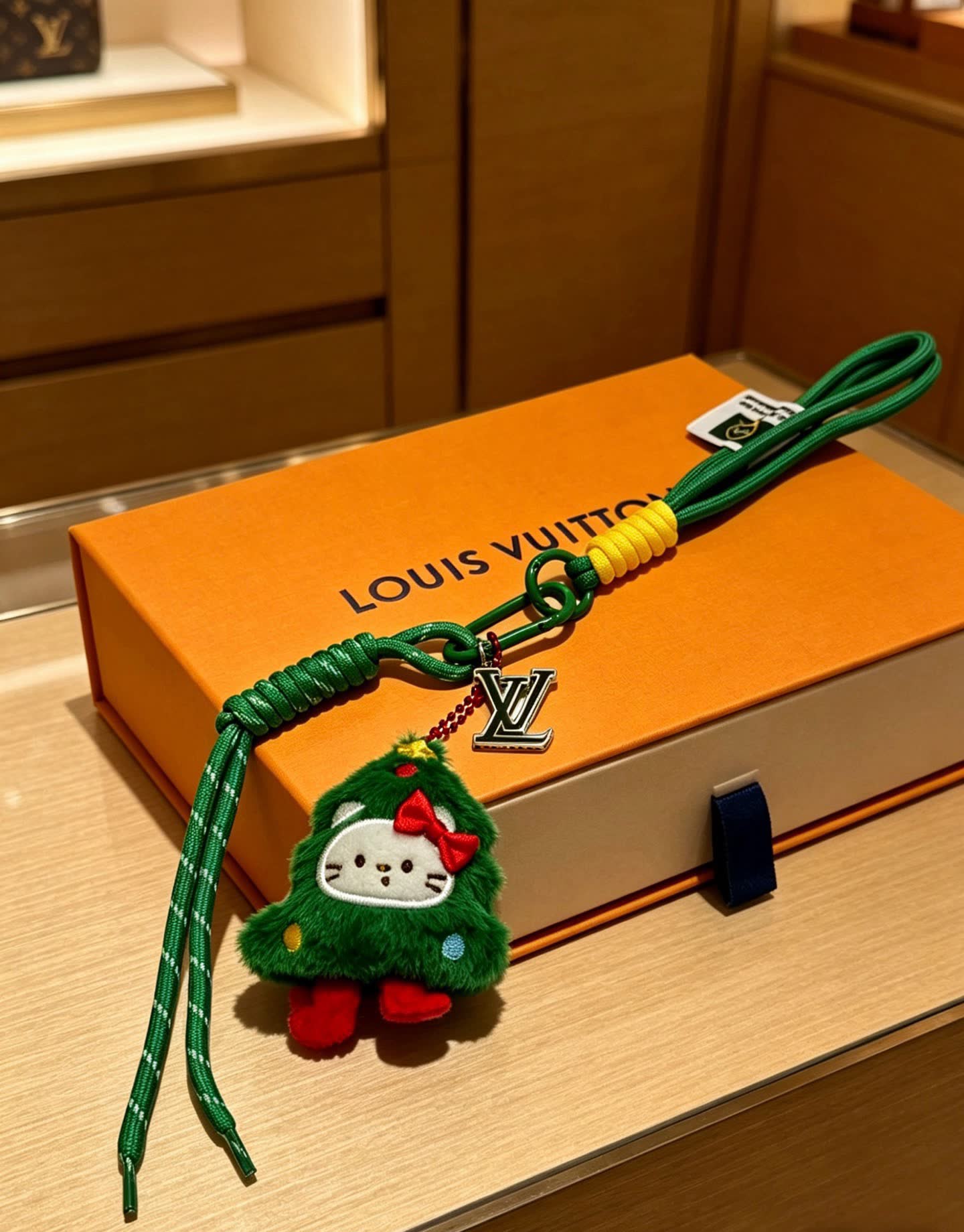 Louis Vuitton Christmas-themed Keychain
